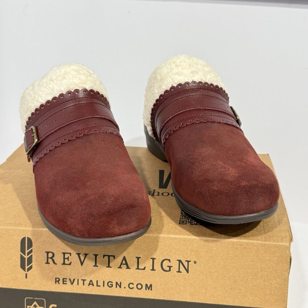 WACO Spenco Nottingham Clog Burgundy Slip-On Shoes Women’s Size 9.5 D NWB - Picture 8 of 16